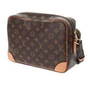 Louis Vuitton Monogram Bag Shoulder Nile Brown Canvas
